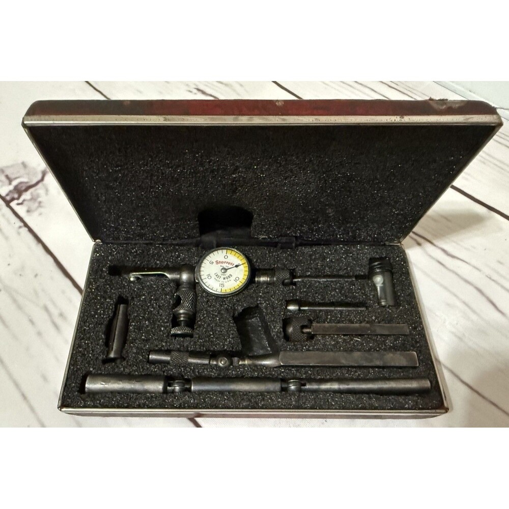 Starrett 711-GCS Last Word Dial Test Indicator Set .001" Machinist Tool Kit